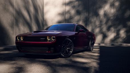 Shadowed Dodge Challenger SRT wallpaper