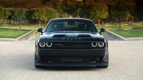 Black Dodge Challenger Presence wallpaper