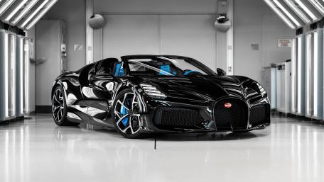 Midnight Bugatti Mistral in Pristine Studio wallpaper