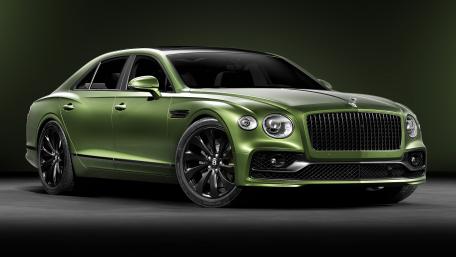 Elegant Green Bentley Flying Spur wallpaper