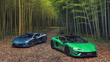 Lamborghini Temerario in Bamboo Serenity wallpaper