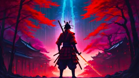 Ronin of the Crimson Forest wallpaper