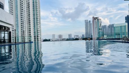 City Rooftop Oasis with Stunning Views wallpaper