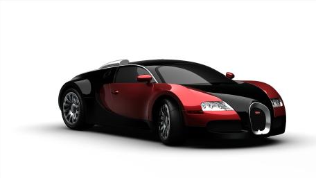 Sleek Bugatti Dream on White wallpaper