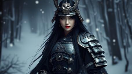 Winter Onna Bugeisha Guardian wallpaper