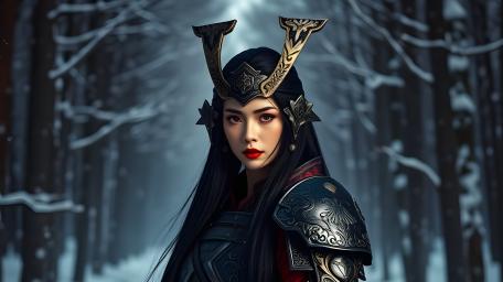 Winter Onna Bugeisha Guardian wallpaper