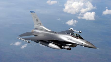 F-16 Fighting Falcon Above the Clouds wallpaper