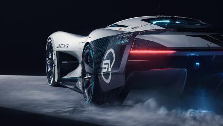 Jaguar F Pace Electric Concept in Dramatic Studio Light wallpaper