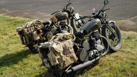 WWII British Army Sidecar Motorcycles wallpaper