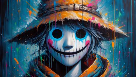 Creepy Scarecrow Smile wallpaper