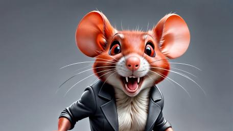 Sassy Mouse in a Cool Jacket wallpaper