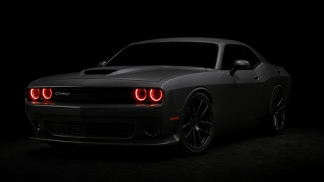 Shadowed Dodge Challenger Glow wallpaper
