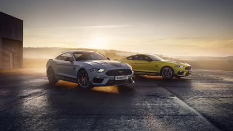 Sunset Mustang Performance Duo wallpaper