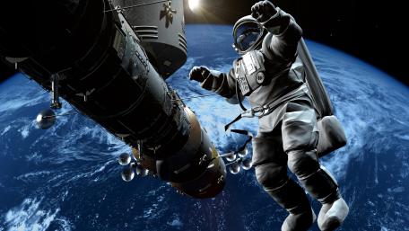 Celestial Drift Above Earth wallpaper