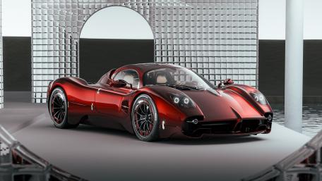 Pagani Utopia Red Hypercar Showcase wallpaper