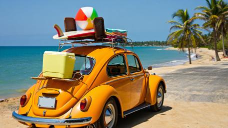 Sunny Beach Beetle Road Trip wallpaper