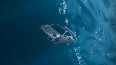 Submerged Porsche Dream wallpaper