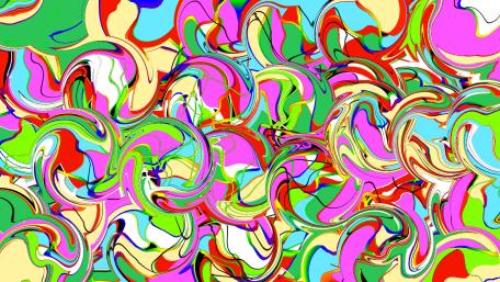 Vibrant Swirling Color Storm wallpaper