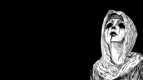 Veiled Grief in Dark Silence wallpaper