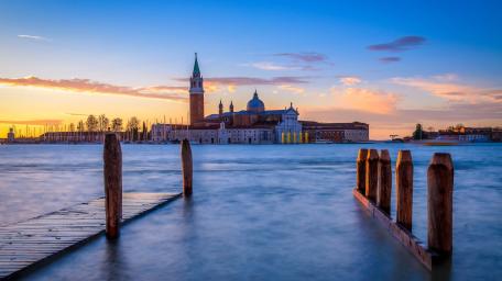 Venetian Sunset at San Giorgio Maggiore wallpaper