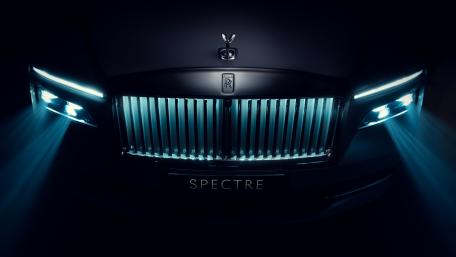 Midnight Rolls Royce Spectre Glow wallpaper