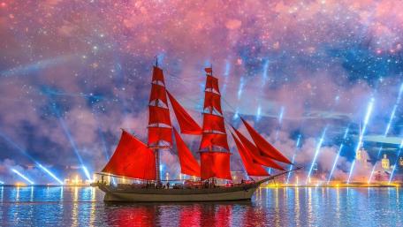 Scarlet Sails Over the Neva wallpaper