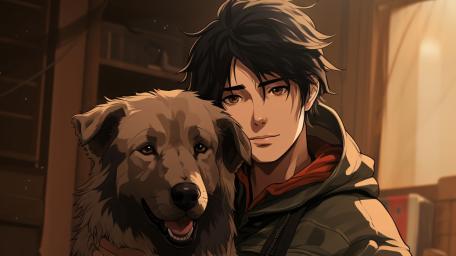 Warm Anime Friendship Portrait wallpaper