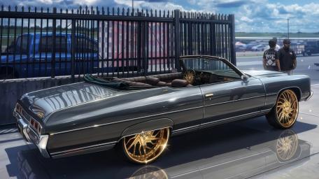 Midnight Lowrider Elegance wallpaper