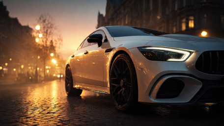 Golden Hour Street Performance wallpaper