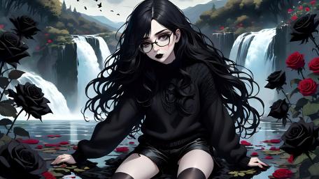 Gothic Waterfall Muse wallpaper
