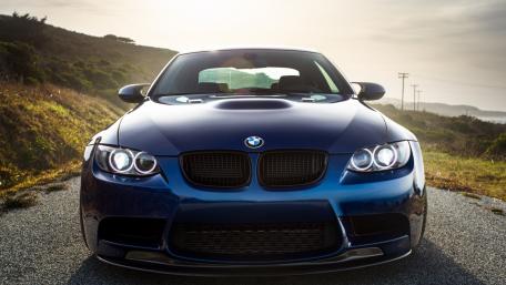 Blue BMW M3 Front View wallpaper