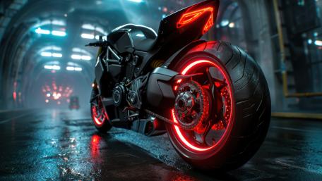 Cyberpunk Neon Speed Machine wallpaper