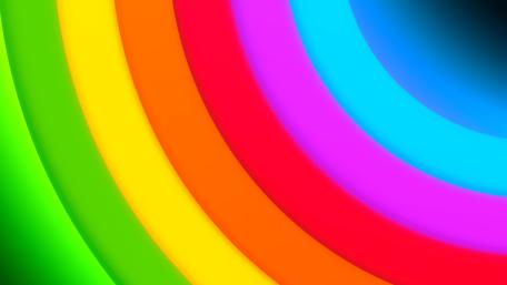 Rainbow Curve Glow wallpaper