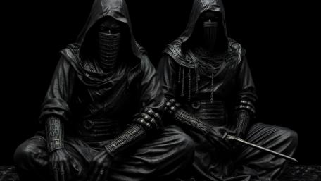 Shadow Guardians of the Black Veil wallpaper