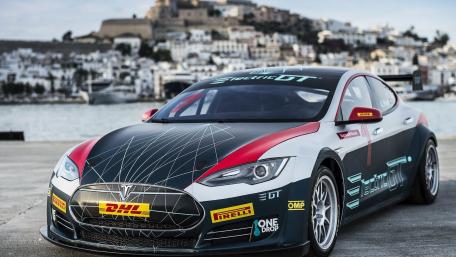 Dynamic Electric Racing Car Wallpaper Inspiration wallpaper