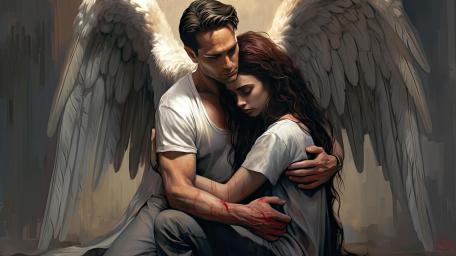 Fallen Wings of Tender Solace wallpaper