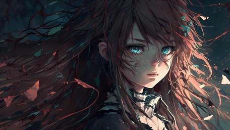 Melancholy Eyes in Twilight wallpaper