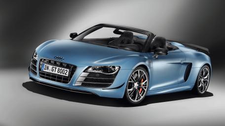 Audi R8 Convertible in Ice Blue wallpaper