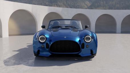 Blue Roadster Elegance wallpaper