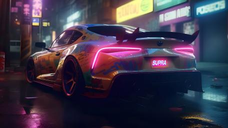 Neon Supra Street Pulse wallpaper