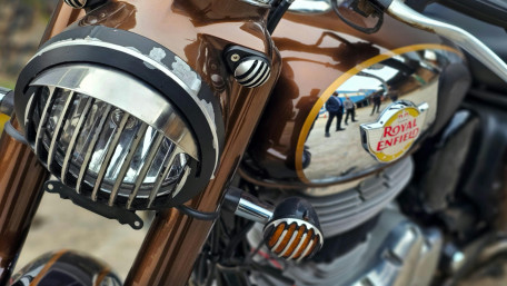 Royal Enfield Classic Chrome Closeup wallpaper