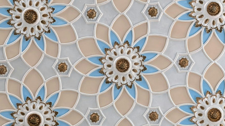 Elegant Floral Mosaic Pattern wallpaper