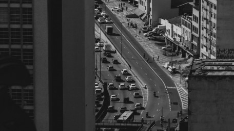 Monochrome Streets of São Paulo wallpaper