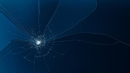 Cracked Abyss of Blue Light wallpaper
