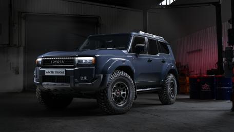 Toyota Land Cruiser 250 in Rugged Garage Light wallpaper