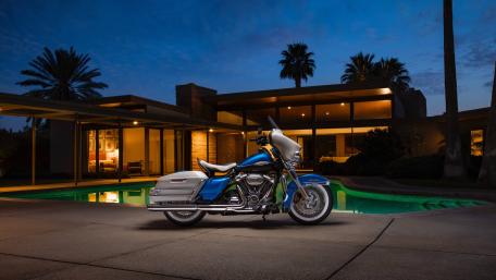 Harley Davidson Electra Glide Evening Ride wallpaper