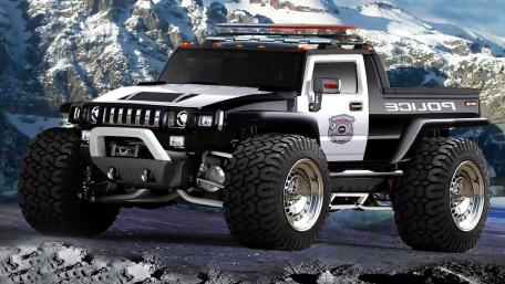 Mountain Patrol Hummer Police Truck wallpaper
