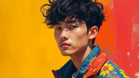 Vibrant Portrait Glow wallpaper