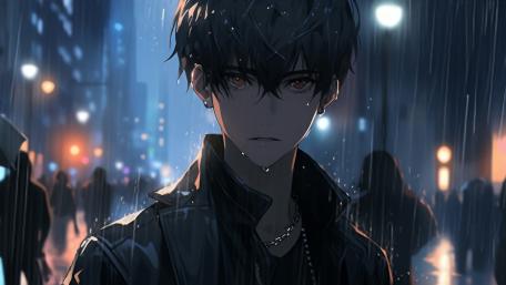 Rainlit Anime Rebel wallpaper