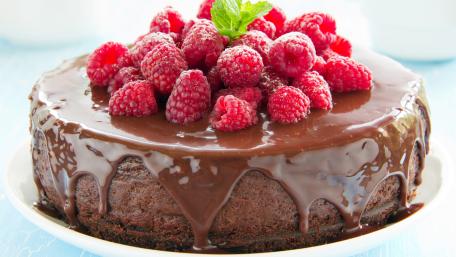 Berry Topped Chocolate Dream Cake wallpaper